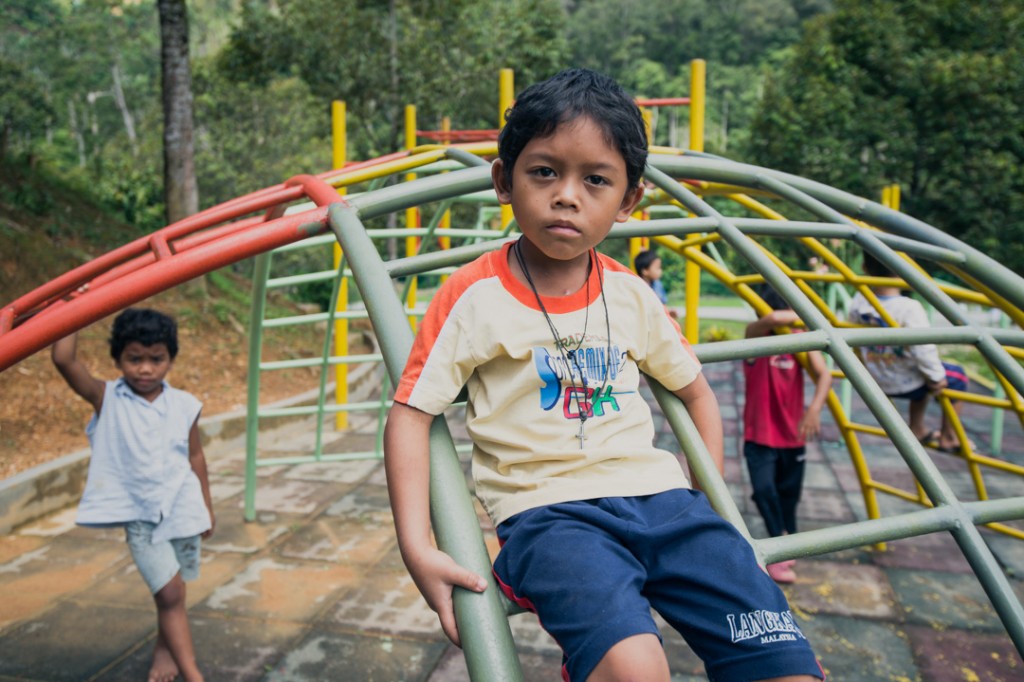 Orang Asli boy at SEMOA in Tras, Pahang