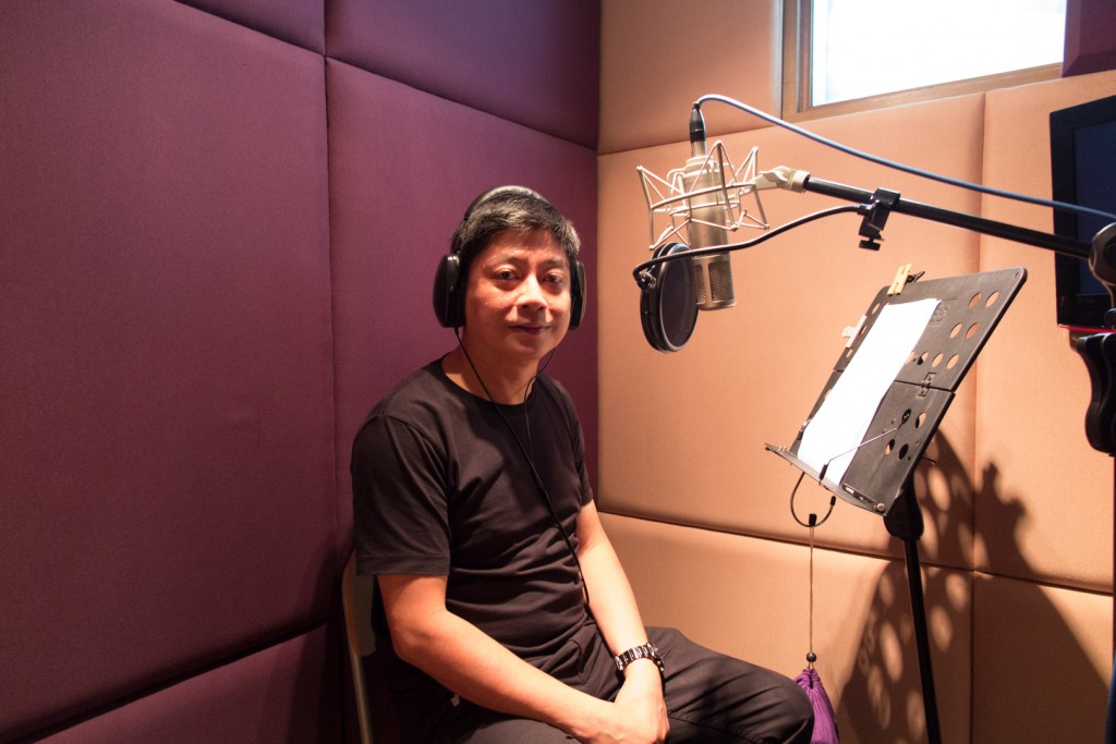 Super nervous at the recording studio